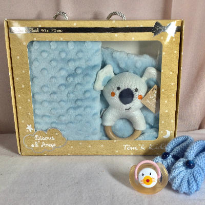 Doudou Anneau de dentition et plaid